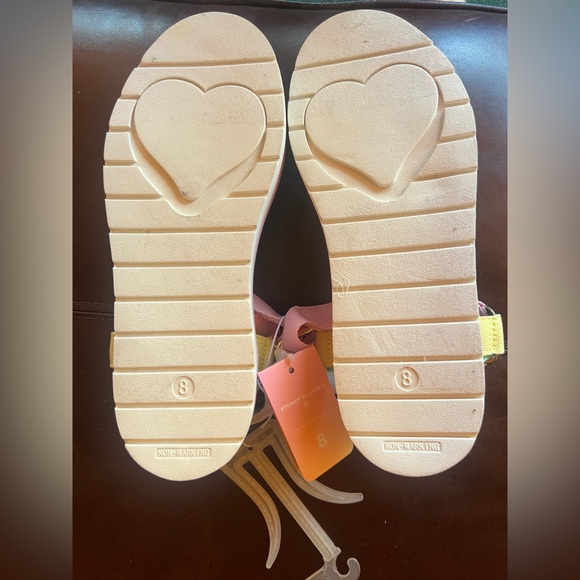 Stoney Clover Pink Platform Sandal with Multicolor Straps - Picture 4 of 6